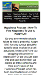 Mobile Screenshot of happinesspodcast.org